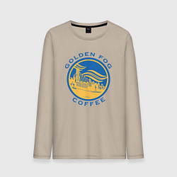 Мужской лонгслив Golden fog coffee