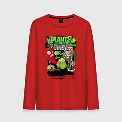 Мужской лонгслив Растения против зомби с перчиком