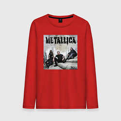 Лонгслив хлопковый мужской Metallica - cool guys, цвет: красный