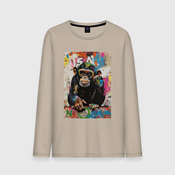 Мужской лонгслив Monkey color