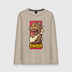 Мужской лонгслив Pink godzilla