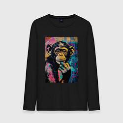 Мужской лонгслив Cute monkey