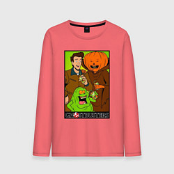 Мужской лонгслив Ghostbuster - Peter Slimer Pumpkinhead