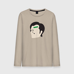 Лонгслив хлопковый мужской Марк Разделение, цвет: миндальный