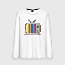 Мужской лонгслив Retro television