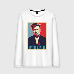 Лонгслив хлопковый мужской David Lynch, цвет: белый
