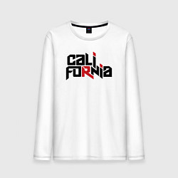 Лонгслив хлопковый мужской USA - California, цвет: белый