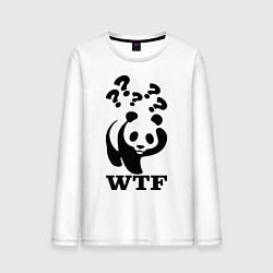 Мужской лонгслив WTF: White panda
