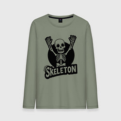 Мужской лонгслив Skeleton с поднятыми руками