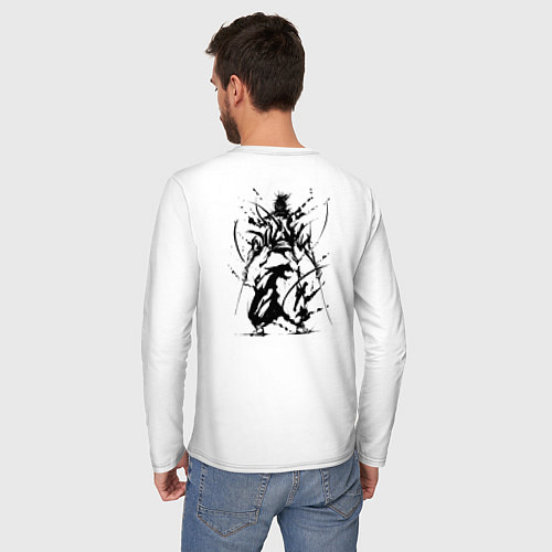Мужской лонгслив Миямото Мусаси / Белый – фото 4