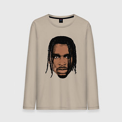 Лонгслив хлопковый мужской Шей - Оклахома Тандер, цвет: миндальный