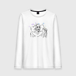Лонгслив хлопковый мужской Бобби Либлинг - мем, цвет: белый