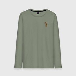 Лонгслив хлопковый мужской Кобе Брайант номер 8, цвет: авокадо