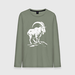 Мужской лонгслив Горный козел на скале