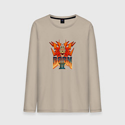 Мужской лонгслив Doom2 logo