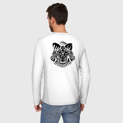 Мужской лонгслив Тогамэ арт - Ветролом / Белый – фото 4