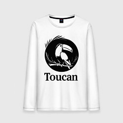 Мужской лонгслив Тукан в круге