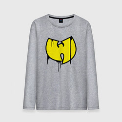 Лонгслив хлопковый мужской Wu-Tang style, цвет: меланж