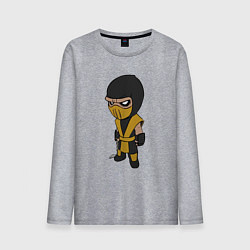 Мужской лонгслив Scorpion fighter - Mortal Kombat