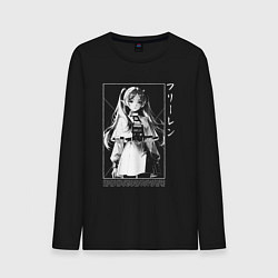 Лонгслив хлопковый мужской Фрирен - old poster, цвет: черный