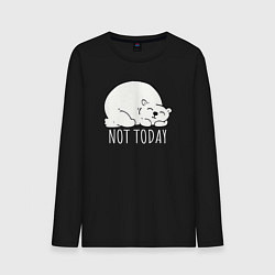 Мужской лонгслив Медведь - not today