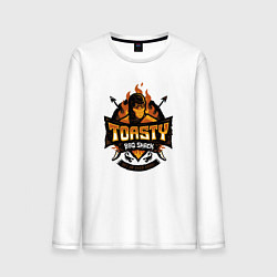 Лонгслив хлопковый мужской Scorpion toasty, цвет: белый