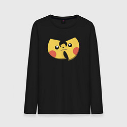 Лонгслив хлопковый мужской Wu-tang Pikachu, цвет: черный