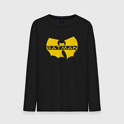Лонгслив хлопковый мужской Wu-tang Batman, цвет: черный
