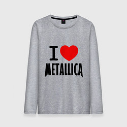 Мужской лонгслив I love Metallica