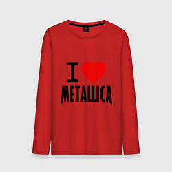 Мужской лонгслив I love Metallica