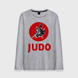 Лонгслив хлопковый мужской Judo, цвет: меланж