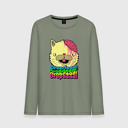 Лонгслив хлопковый мужской Dropdead Kitty, цвет: авокадо