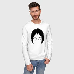 Лонгслив хлопковый мужской John Lennon: Minimalism, цвет: белый — фото 2