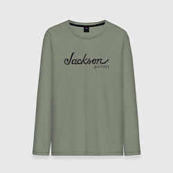 Лонгслив хлопковый мужской Jackson Guitars, цвет: авокадо