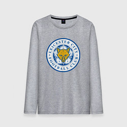 Лонгслив хлопковый мужской Leicester City FC, цвет: меланж