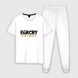 Пижама хлопковая мужская Far Cry: Primal Logo, цвет: белый