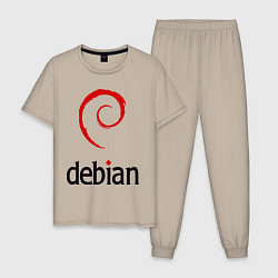 Мужская пижама Debian