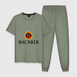Пижама хлопковая мужская Bacardi, цвет: авокадо