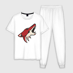 Пижама хлопковая мужская Phoenix Coyotes, цвет: белый
