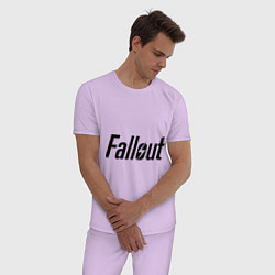 Пижама хлопковая мужская Fallout, цвет: лаванда — фото 2