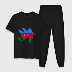 Мужская пижама Azerbaijan map