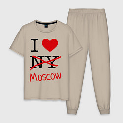 Мужская пижама I love Moscow