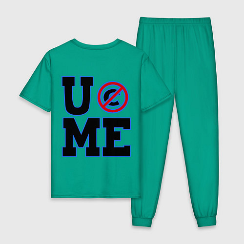 Мужская пижама Never Give Up: Cenation / Зеленый – фото 2