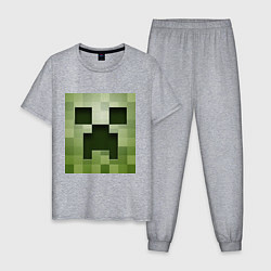 Мужская пижама Мinecraft creeper