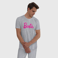 Пижама хлопковая мужская Барби 3, цвет: меланж — фото 2