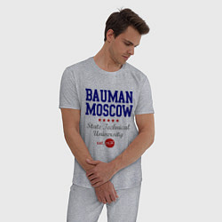 Пижама хлопковая мужская Bauman STU, цвет: меланж — фото 2