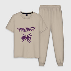 Пижама хлопковая мужская The Prodigy: Ant, цвет: миндальный