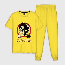Пижама хлопковая мужская The Offspring Boy, цвет: желтый