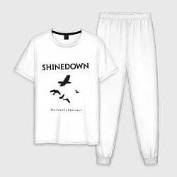 Пижама хлопковая мужская Shinedown: Sound of Madness, цвет: белый
