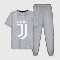 Пижама хлопковая мужская Ronaldo CR7, цвет: меланж